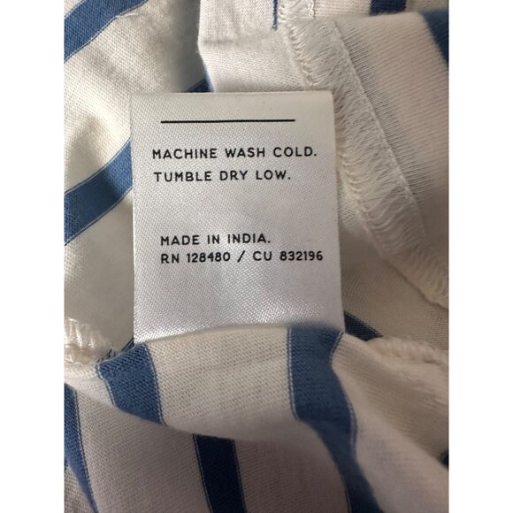 Pact Soft Spun Tee Shirt Dress Large Paris Stripe Coastal Beach Resort Boho - Picture 6 of 8